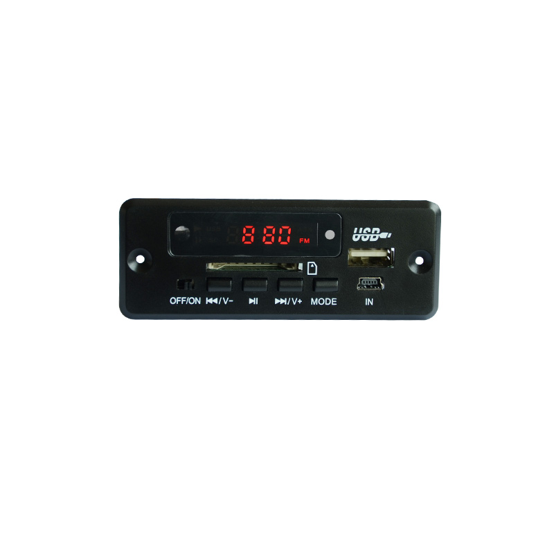 12V无功放解码板FM收音机模块usb插卡MP3解码SD卡音乐播放器面板